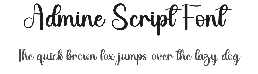 Admine Script Font by andikastudio — Script Handwritten Font