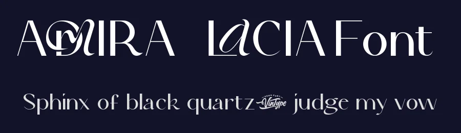 Admira Lacia Font by VinType — Display Font — thumbnail 2