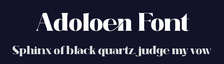 Adoloen Font by gianstudio12 — Serif Font — thumbnail 2