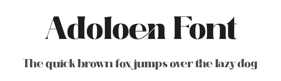 Adoloen Font by gianstudio12 — Serif Font
