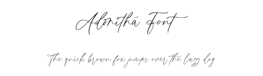 Adonitha Font by AesthericaStudio — Script Handwritten Font