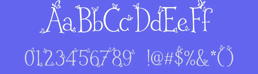 Adora Butterfly: A Dreamy Garden Font by letterhanna — Script Handwritten Font — thumbnail 3