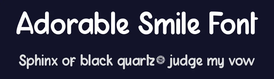 Adorable Smile Font by CalligraphyFonts.net — Display Font — thumbnail 2