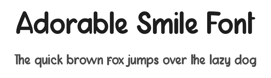 Adorable Smile Font by CalligraphyFonts.net — Display Font