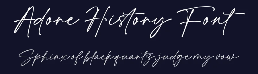 Adore History Font by MJB Letters — Script Handwritten Font — thumbnail 2