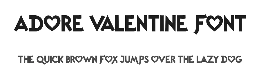Adore Valentine Font by overlaytemplates — Display Font