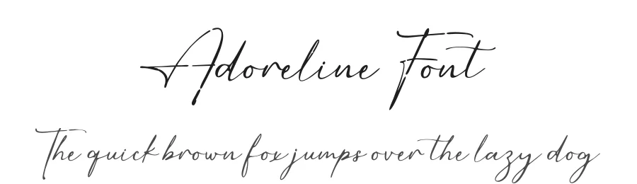 Adoreline Font by RTSTD — Script Handwritten Font