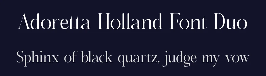 Adoretta Holland Font Duo by Storytype — Serif Font — thumbnail 2
