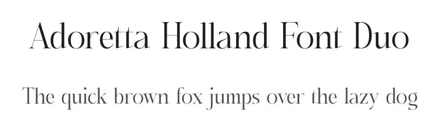 Adoretta Holland Font Duo by Storytype — Serif Font