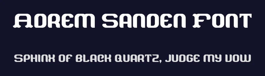 Adrem Sanden Font by JVMIYO DSGN — Display Font — thumbnail 2