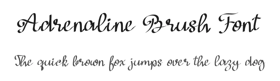 Adrenaline Brush Font by inermediaSTUDIO — Script Handwritten Font