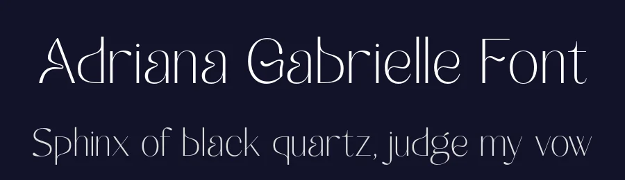Adriana Gabrielle Font by grezlinestudio — Serif Font — thumbnail 2