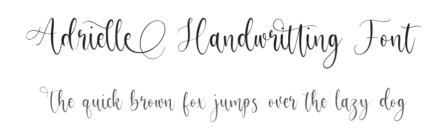 Adrielle Handwritting Font by balpirick — Script Handwritten Font