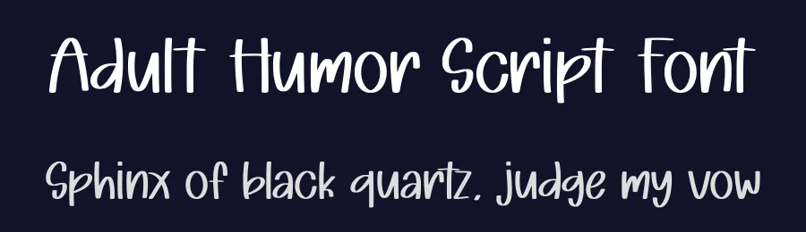 Adult Humor Script Font by Craftedtype — Decorative Font — thumbnail 2