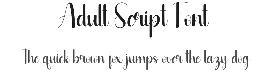 Adult Script Font by andikastudio — Script Handwritten Font