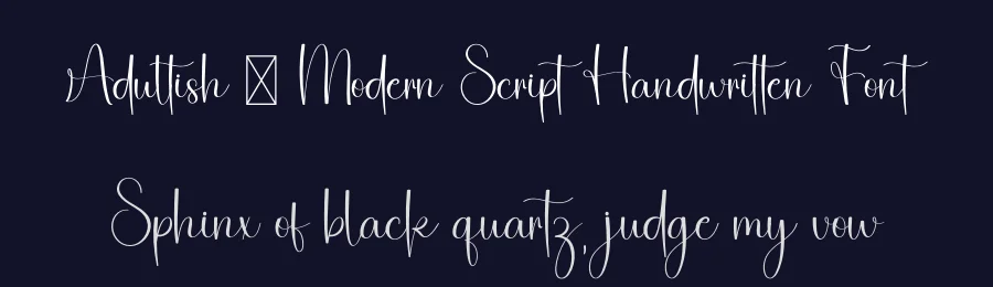 Adultish – Modern Script Handwritten Font by freshtypeink — Script Handwritten Font — thumbnail 2