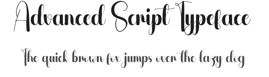 Advanced Script Typeface by andikastudio — Script Handwritten Font