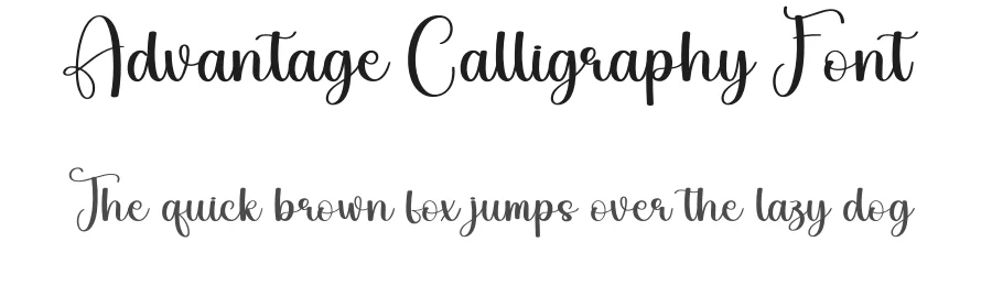 Advantage Calligraphy Font by creativeletter — Script Handwritten Font