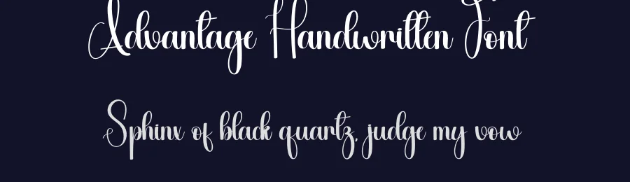 Advantage Handwritten Font by creativeletter — Script Handwritten Font — thumbnail 2