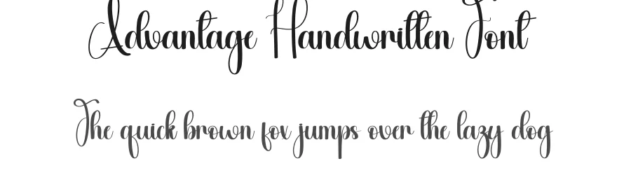 Advantage Handwritten Font by creativeletter — Script Handwritten Font