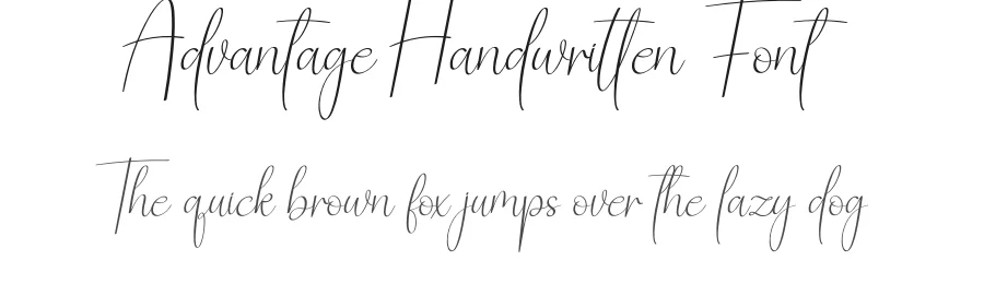 Advantage Handwritten Font by creativeletter — Script Handwritten Font
