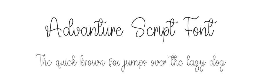 Advanture Script Font by freshtypeink — Script Handwritten Font