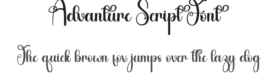 Advanture Script Font by andikastudio — Script Handwritten Font