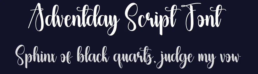 Adventday Script Font by creativeletter — Script Handwritten Font — thumbnail 2