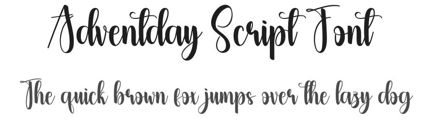 Adventday Script Font by creativeletter — Script Handwritten Font