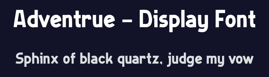 Adventrue – Display Font by Sronstudio — Sans Serif Font — thumbnail 2