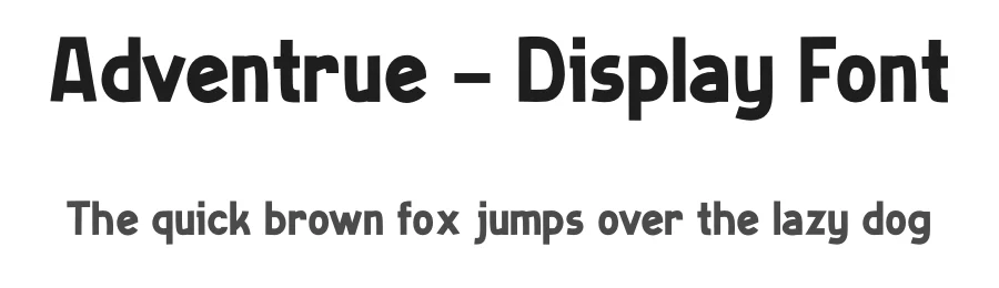 Adventrue – Display Font by Sronstudio — Sans Serif Font