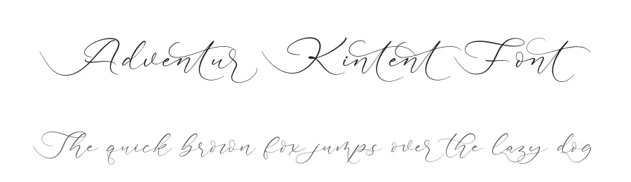 Adventur Kintent Font by stylishtype.co — Script Handwritten Font