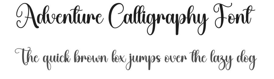 Adventure Calligraphy Font by creativeletter — Script Handwritten Font