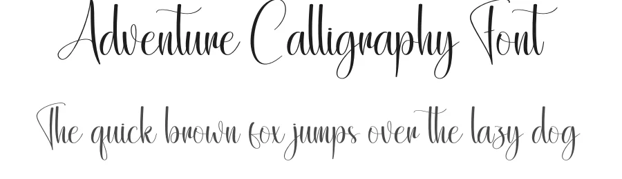 Adventure Calligraphy Font by creativeletter — Script Handwritten Font