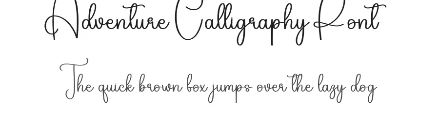 Adventure Calligraphy Font by creativeletter — Script Handwritten Font