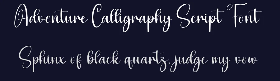 Adventure Calligraphy Script Font by creativeletter — Script Handwritten Font — thumbnail 2