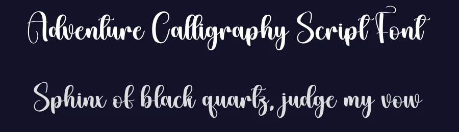 Adventure Calligraphy Script Font by creativeletter — Script Handwritten Font — thumbnail 2
