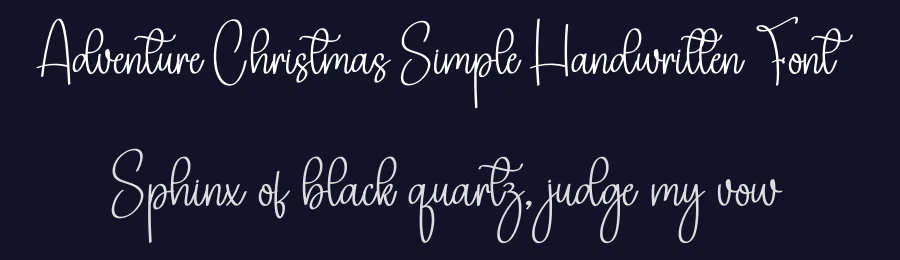 Adventure Christmas Simple Handwritten Font by creativeletter — Script Handwritten Font — thumbnail 2