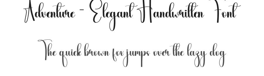 Adventure – Elegant Handwritten Font by andikastudio — Script Handwritten Font
