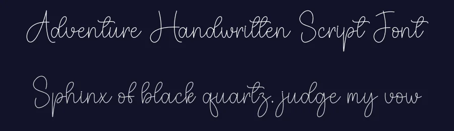 Adventure Handwritten Script Font by creativeletter — Script Handwritten Font — thumbnail 2
