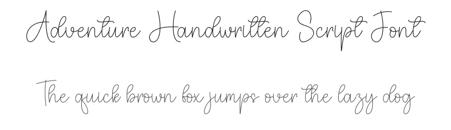 Adventure Handwritten Script Font by creativeletter — Script Handwritten Font