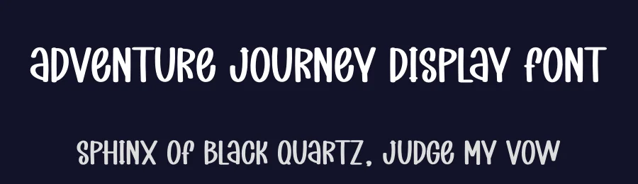 Adventure Journey Display Font by creativeletter — Display Font — thumbnail 2