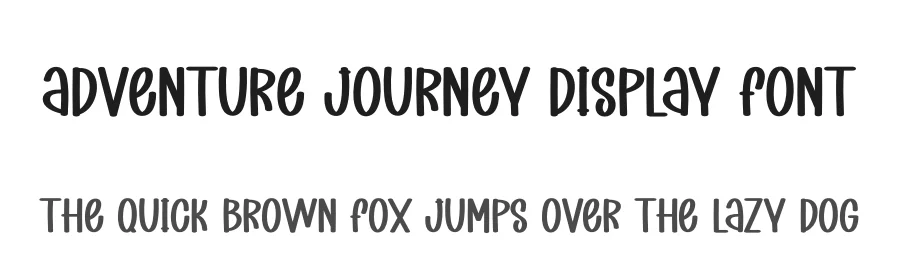 Adventure Journey Display Font by creativeletter — Display Font