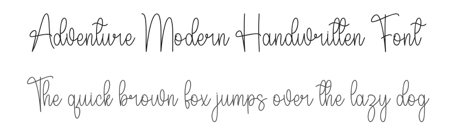 Adventure Modern Handwritten Font by andikastudio — Script Handwritten Font