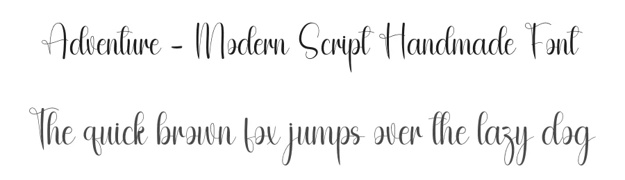 Adventure – Modern Script Handmade Font by andikastudio — Script Handwritten Font