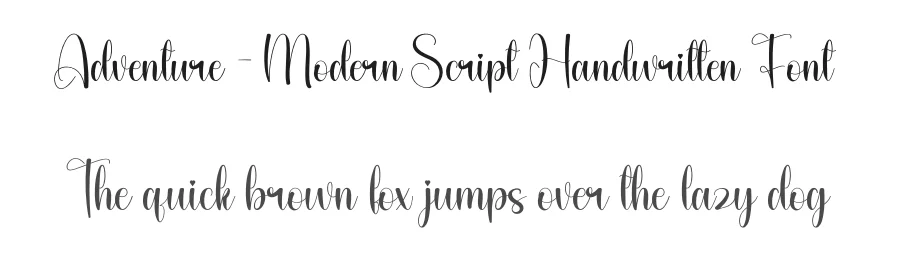 Adventure – Modern Script Handwritten Font by andikastudio — Script Handwritten Font