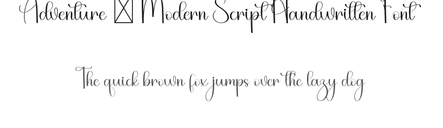 Adventure – Modern Script Handwritten Font by freshtypeink — Script Handwritten Font