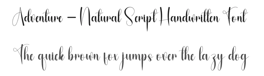 Adventure – Natural Script Handwritten Font by andikastudio — Script Handwritten Font