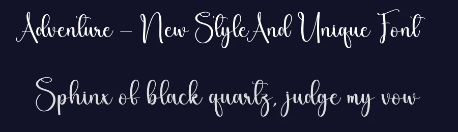 Adventure – New Style And Unique Font by creativeletter — Script Handwritten Font — thumbnail 2