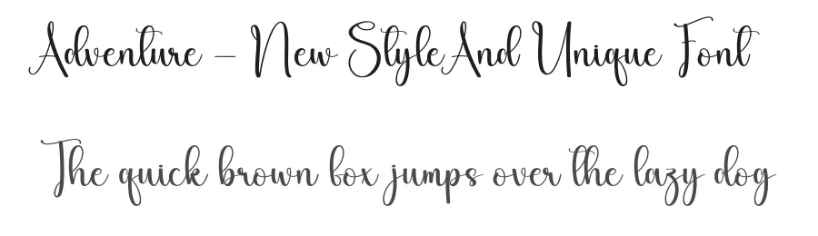 Adventure – New Style And Unique Font by creativeletter — Script Handwritten Font